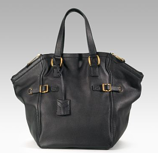The Look For Less: Black Yves Saint Laurent Downtown Tote 